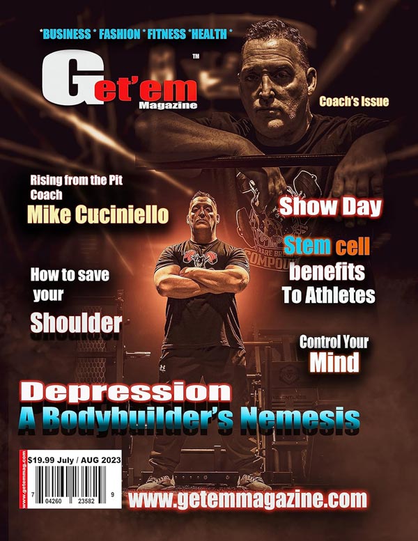 Staten Island's Premier Bodybuilding Coach on the cover of Get em' magazine